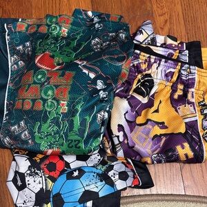 Colorful Kids Sports Shorts Set